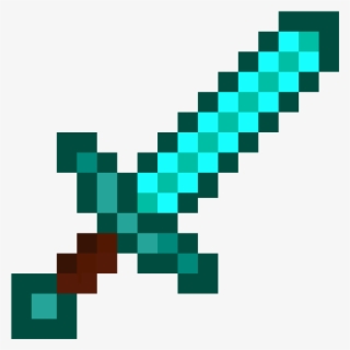 Minecraft Diamond Sword - Espada De Diamante Minecraft Png