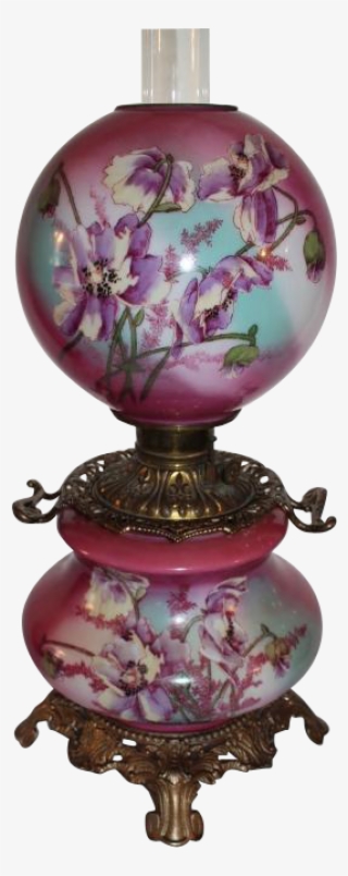 100% Original Gone With The Wind Banquet Or Parlor - Oil Lamp