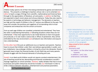 Ielts Writing Task 2b - Sentence