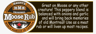 What Is Haupys Moose Rub Original Seasoning - Circle