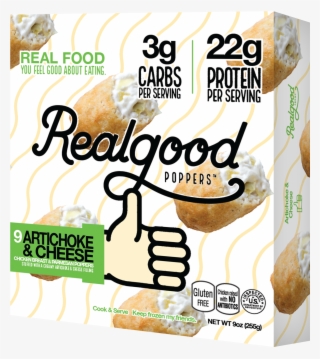 Real Good Artichoke And Cheese Chicken Poppers, 9 Oz - Real Good Poppers