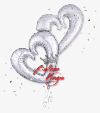 Interlocking Silver Hearts