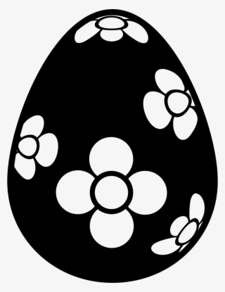 Easter Egg With Flowers Design Comments - Easter Egg Svg