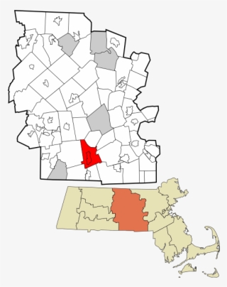 Location In Worcester County And The State Of Massachusetts - Map Of Massachusetts