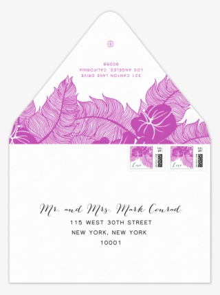 Draping Orchid Palms - Envelope