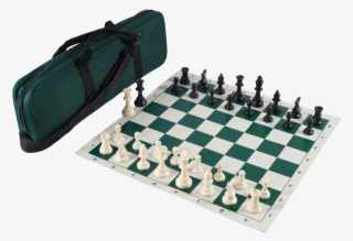 0 - 000000 0 - - Archer Chess Set Combo - Forest Green