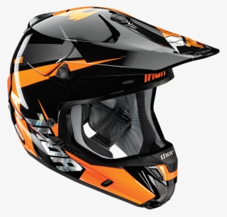 Thor Mx Verge Motocross Helmet Rebound Black Flo Orange - Thor Verge Helmet