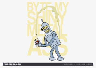 Byte My Shiny Metal Ass - Cartoon