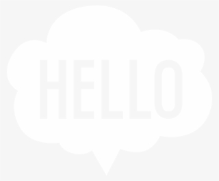 Download - Png Hello White Text Png
