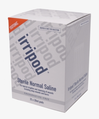 Vocal Steamer - Irripod Sterile Normal Saline Solution 20ml X 25