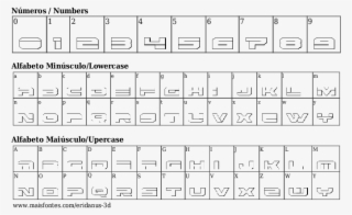 Font Details Eridanus 3d - Font