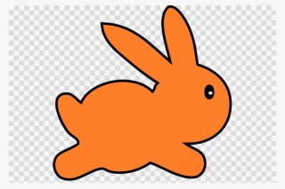Orange Bunny Clipart Domestic Rabbit Easter Bunny Clip - Clip Art