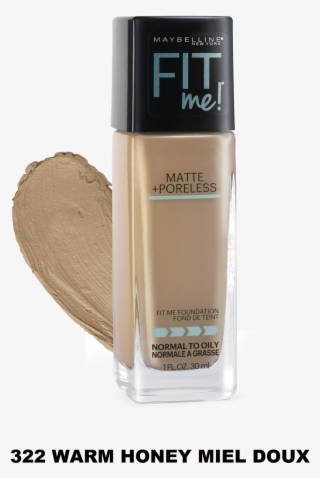 Maybelline New York Fit Me Foundation 322warm Honey - Maybelline Fit Me Matte+poreless Foundation