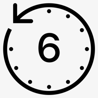 A Circle With Dots Inside The Circle - Countdown Clock Icon Free