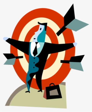 Vector Illustration Of Businessman Under Pressure Is - Illustration