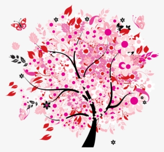 Art Wall Kids, Phone Holder, Tree Of Life, Wall Art - Pink Tree Full Wall Mural Size: Mini