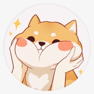 Pop Grip Chubby Cheeks - Kawaii Shiba Inu Art