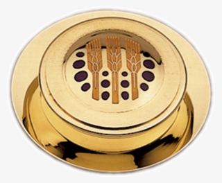 Portaviático Con Patena Motivo Espigas - Sacramental Bread