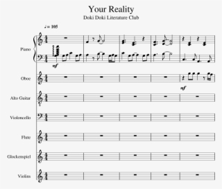 Your Reality Sheet Music For Piano, Flute, Oboe, Guitar - Sheet Music