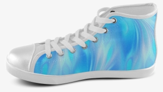 Blue Waves Classic High Top Canvas Shoes Women Designed - G Eazy Custom Shoes