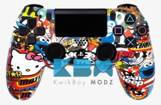 Custom Sticker Bomb V2 Ps4 Controller - Kwikboy Modz