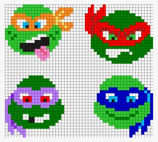 Teenage Mutant Ninja Turtles Perler Bead Pattern - Ninja Turtles Hama Beads