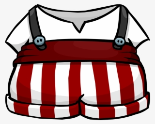 Stripedoveralls - Club Penguin Striped Overalls