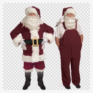 Download Deluxe Burgundy Velvet Santa Suit With Overalls - Halco Santa Suits