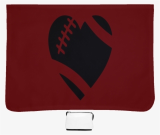 Football Heart Large Shoulder Bag - Heart