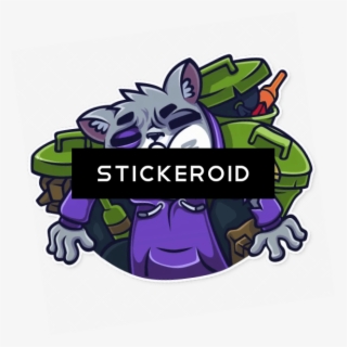 Стикер Уличный Кот - Duke Nukem Forever Box Art