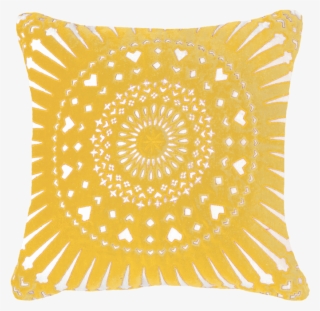Mayan Sphere Yellow Lounge Cushion 55x55cm - Mayan Sphere Yellow Cushion
