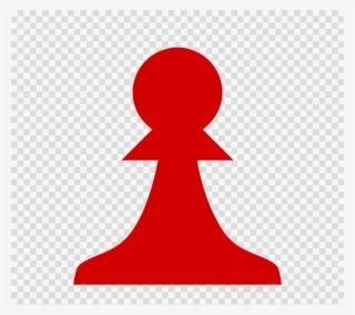 Red Chess Pieces Clipart Chess Piece Pawn - Music Record With No Background
