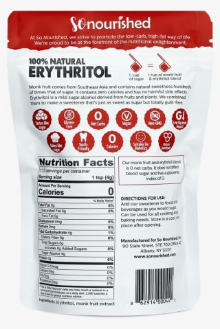 Powdered Erythritol Sweetener /
