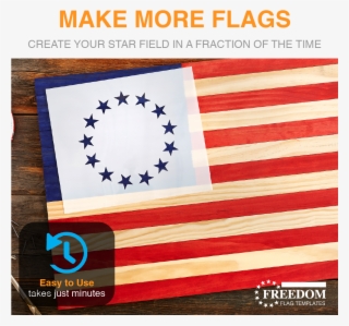 Betsy Ross 13 Star Template - Ventura County Democratic Party Logo