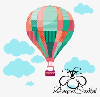 Hot Air Balloon Clipart Doodle - Hot Air Balloon Doodle
