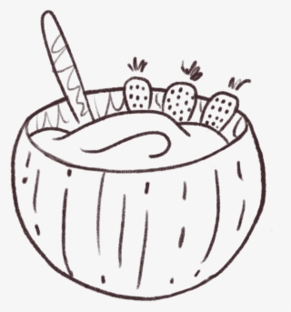 Coconut Bowls - Line Art