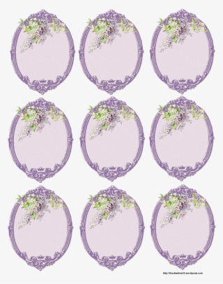 Sheet Of Lilac Tags Vintage Tags, Vintage Labels, Printable - Label