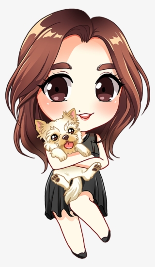 29 Aug - Transparent Chibi Girls With Brown Hair