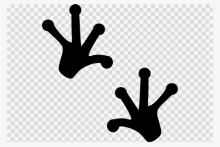 Frog Track Clip Art Clipart Frog Animal Track Clip - Silhouette Moon With Transparent Background Simple