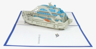 Party Boat Pop Up Card - Boat