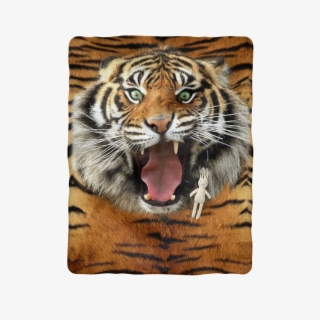 Fierce Tiger Sublimation Baby Blanket - Point Defiance Zoo & Aquarium