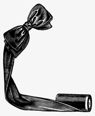 Digital Corner Design Sewing Clip Art Ribbon Bow Image - Illustration