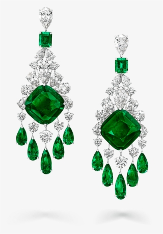 Graff Emerald Earrings