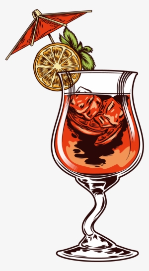 Orange Juice Cocktail Garnish Smoothie - Fruit Smoothie Vector