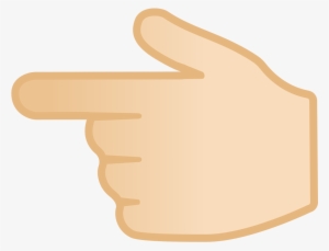 Backhand Index Pointing Left Light Skin Tone - Illustration