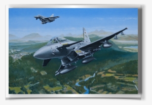 Eurofighter Jgs 74 Eurofighter Typhoon Oil On Canvas - Eurofighter Typhoon