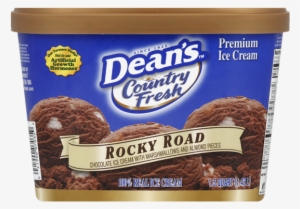 Dean's Country Fresh Premium Rocky Road Ice Cream - Dean's Ice Cream Flavors