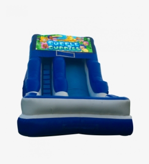 Bubble Guppies 16'wet Or Dry Slide - Inflatable Castle