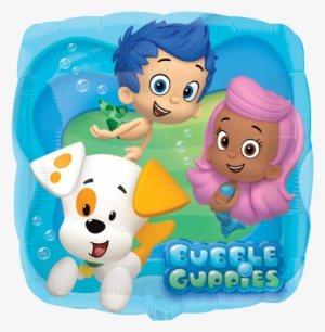 18" Bubble Guppies Blue Foil Balloon - Bubble Guppie Balloons