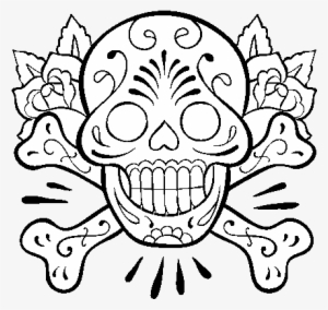 Skull Tattoo Coloring Page - Tatuajes Para Dibujar